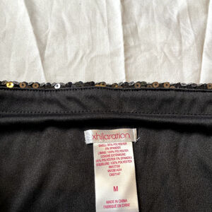 Xhilaration Black Sequin Skirt M
